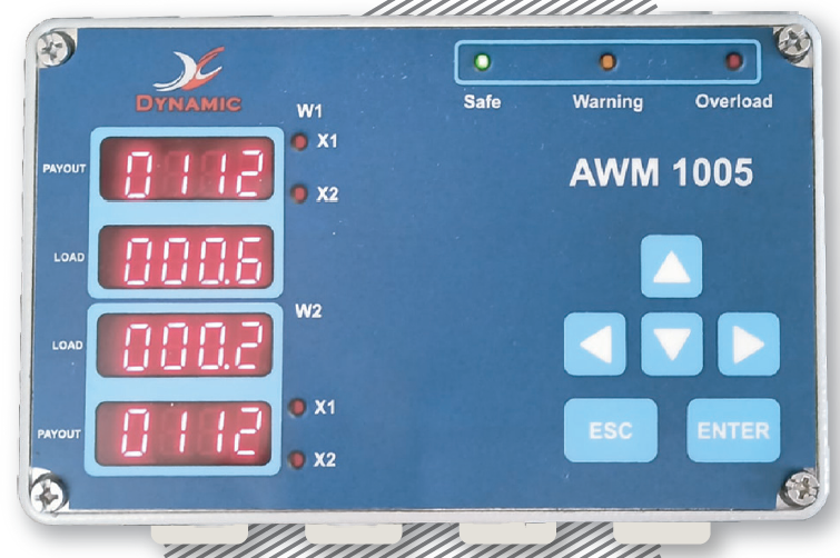 AWM-1005 anchor winch monitoring panel