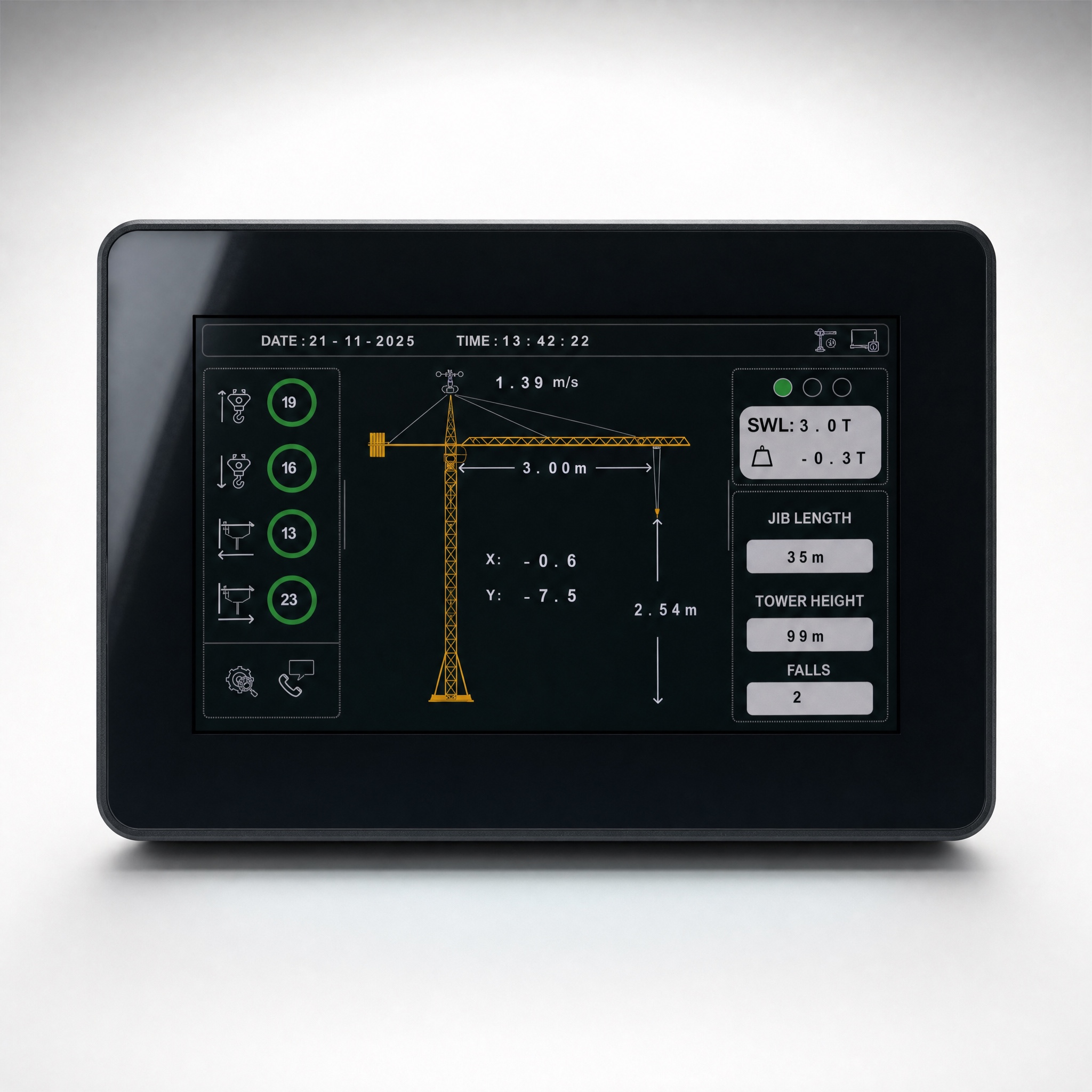 DRM 3400 tower crane monitor